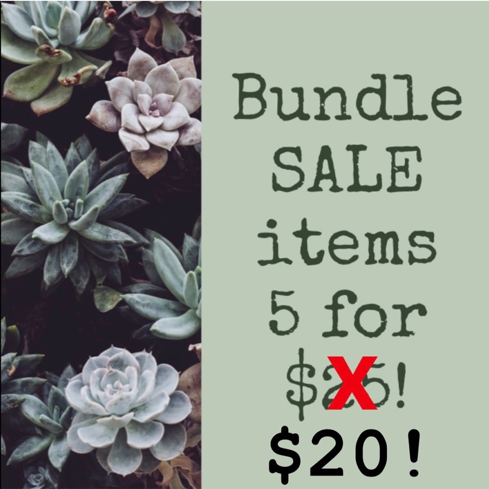 Items marked 💥BOGO! are 5 for $20!